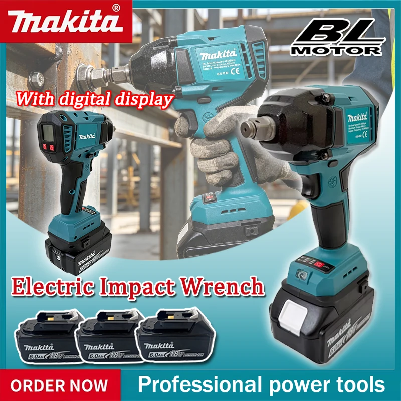 Power Tools Impact - Makita Brushless Digital Display Electric Impact