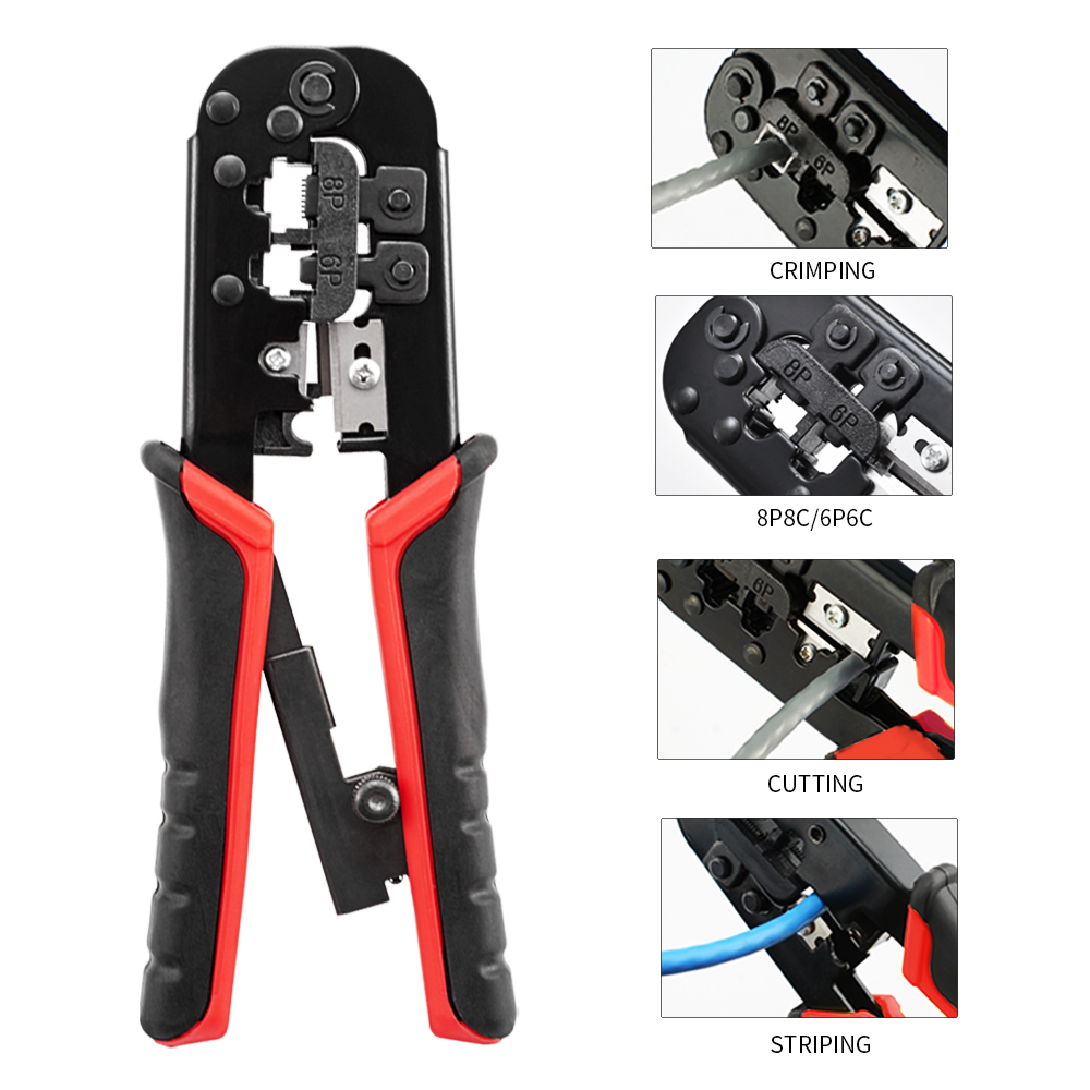 RJ45 Crimper RJ11 RJ45 Crimpin - Power Tools America ulasan dan harga