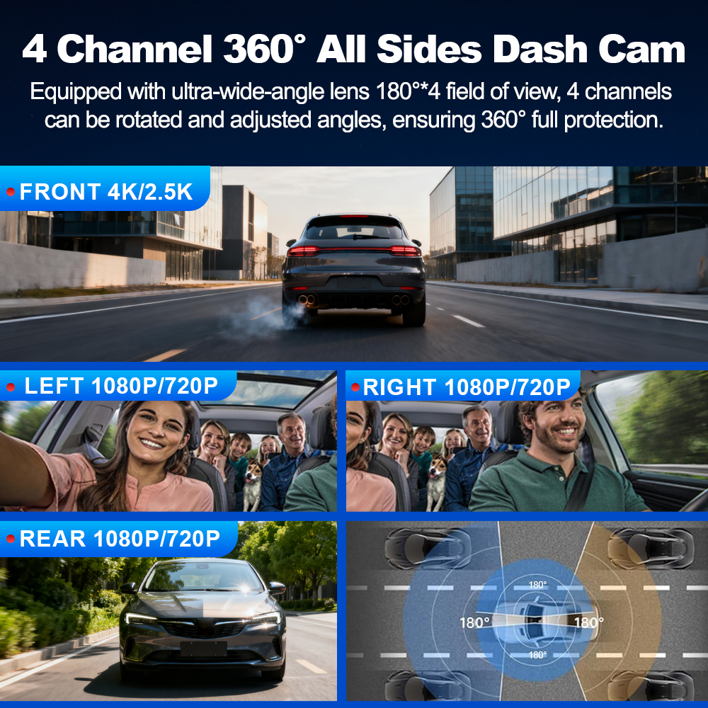 BEPOCAM 4 Channel Dash Cam 4K  - Power Tools Japan ulasan dan harga