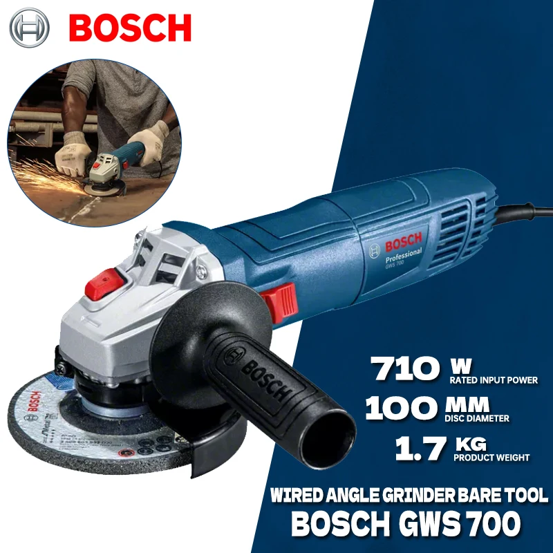 BOSCH GWS 700 Wired Angle Grin - Power Tools Bosch ulasan dan harga