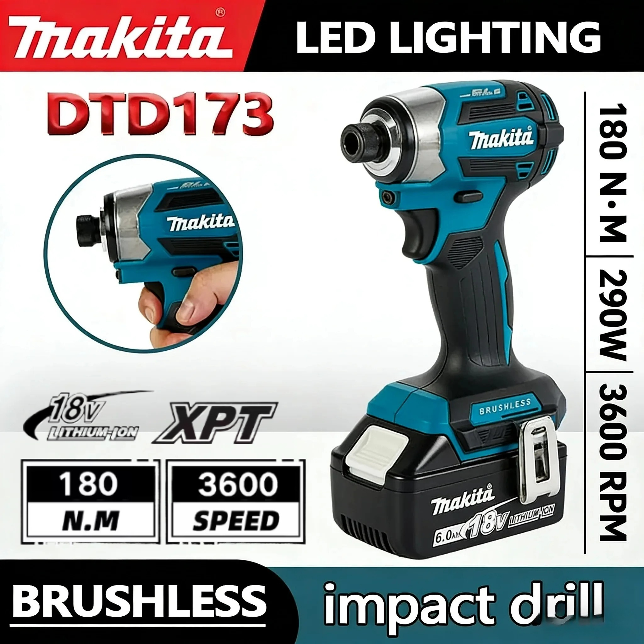 Makita DTD173 Brushless Impact - Power Tools Impact ulasan dan harga