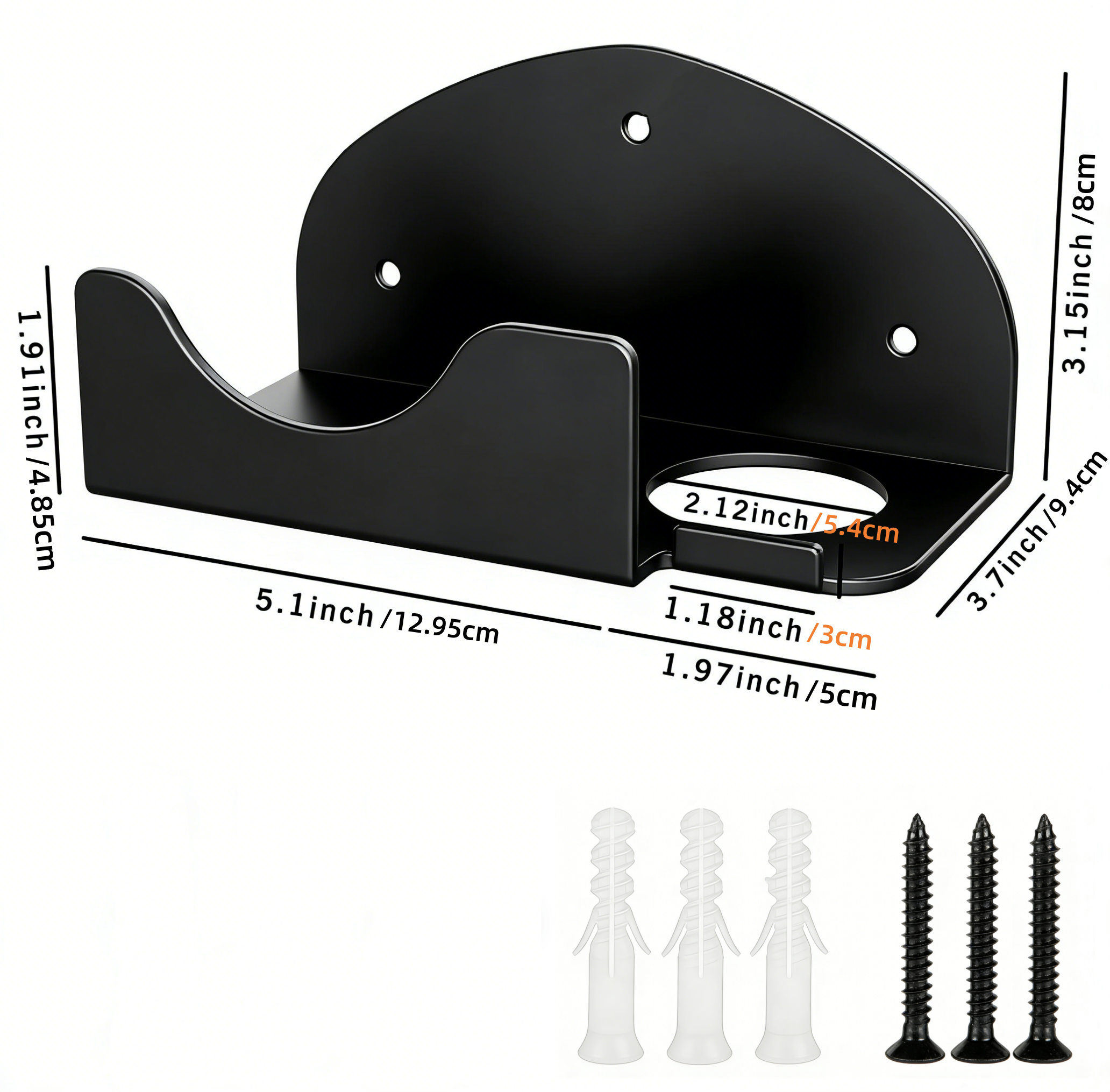 1 Black Wall Mounted Metal Too - Power Tools Store ulasan dan harga