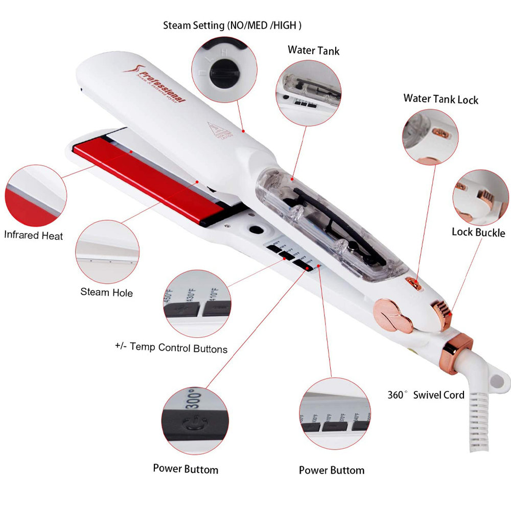 Steam Hair Straightener with I - Power Tools Voltage ulasan dan harga