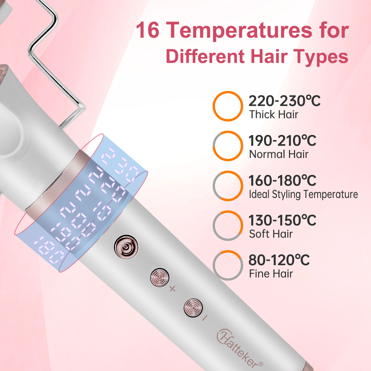 Hatteker Professional Hair Cur - Power Tools Voltage ulasan dan harga
